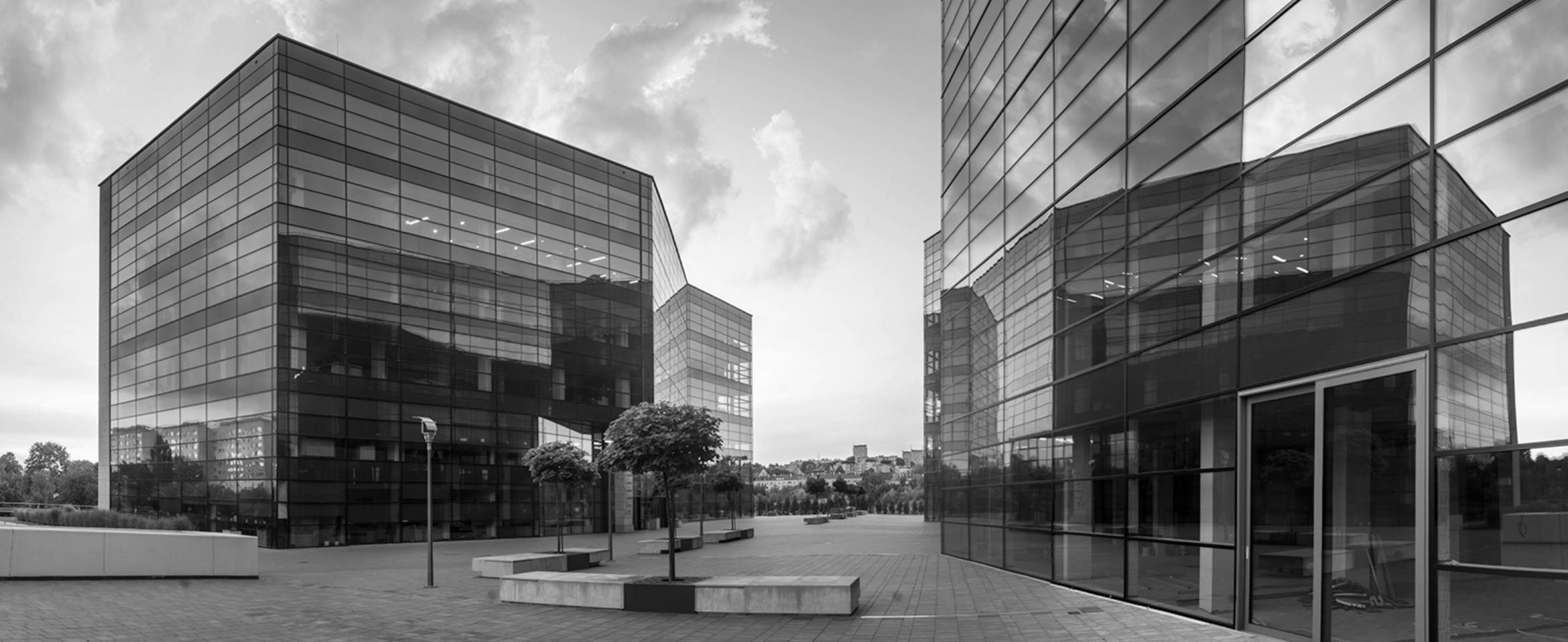CRD offices in black and white